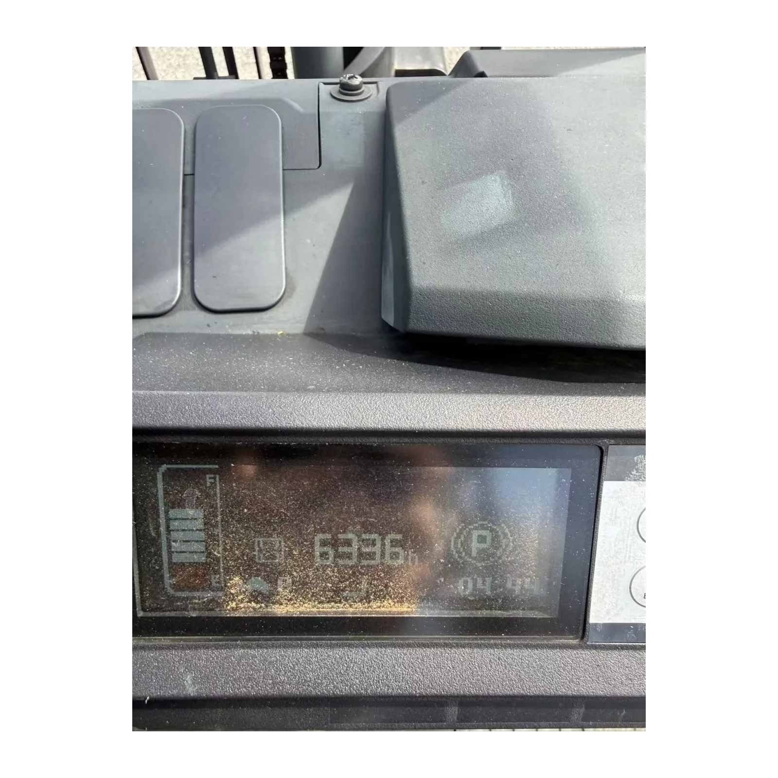 Hour meter display showing 6,336 hours