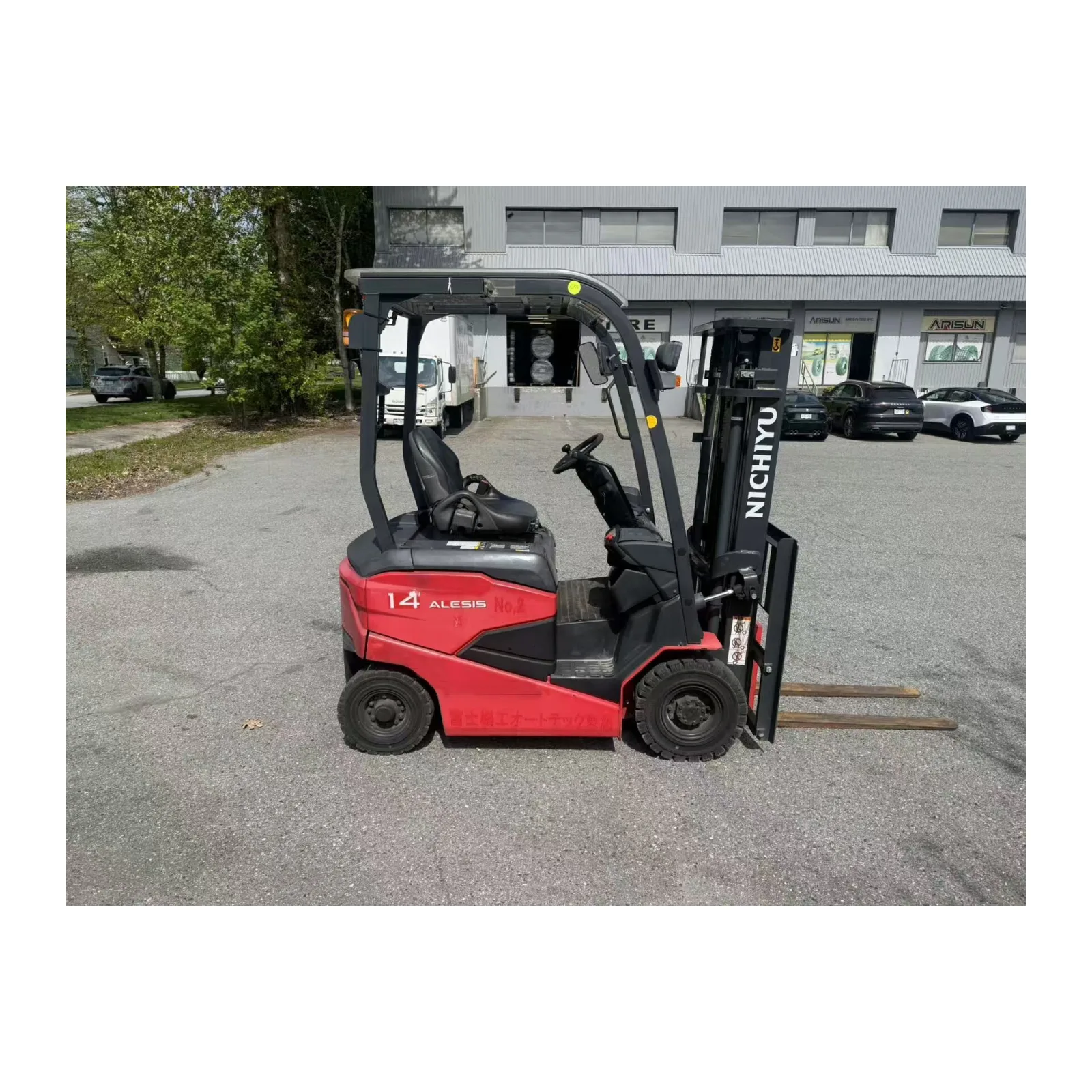 Nichiyu FB14PN-80-300 electric forklift left side view