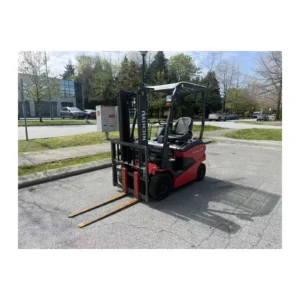 Nichiyu FB14PN-80-300 electric forklift front three-quarter view